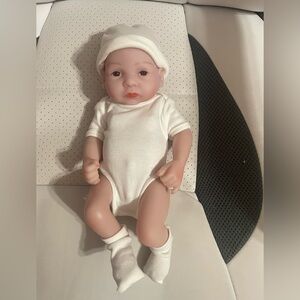 Realistic baby doll 11” tall
